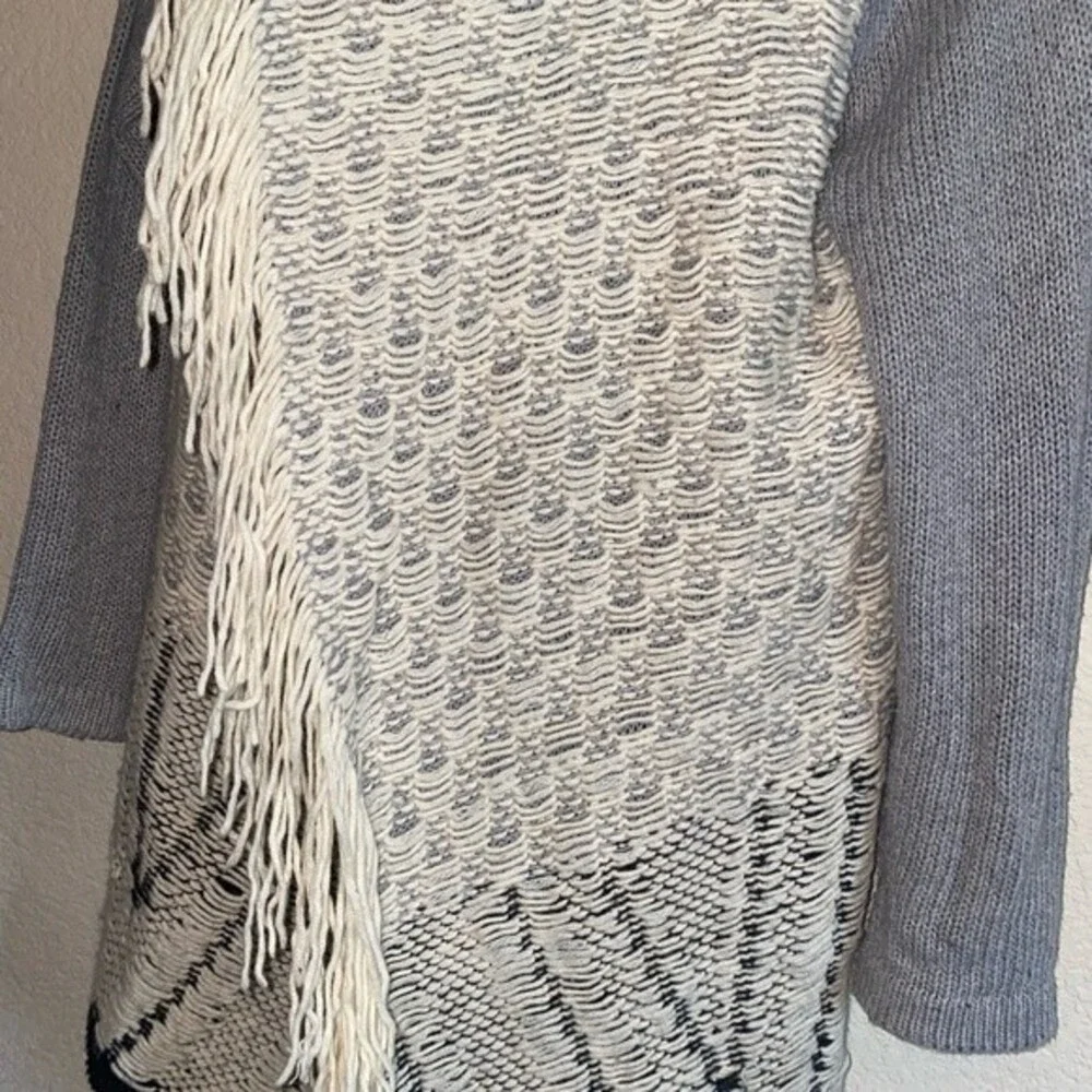 Soprano western wool cardigan waterfall tassel M aztec nashville southwest